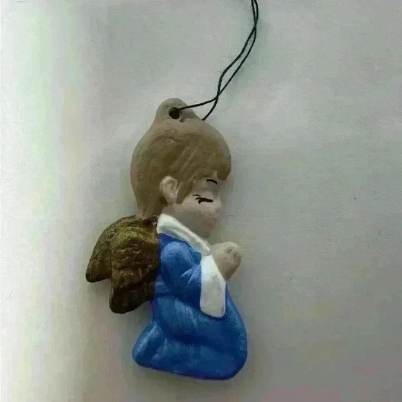 Miniature Ceramic Soldier (1) And 2 Angel Ornaments - Picture 7 of 8